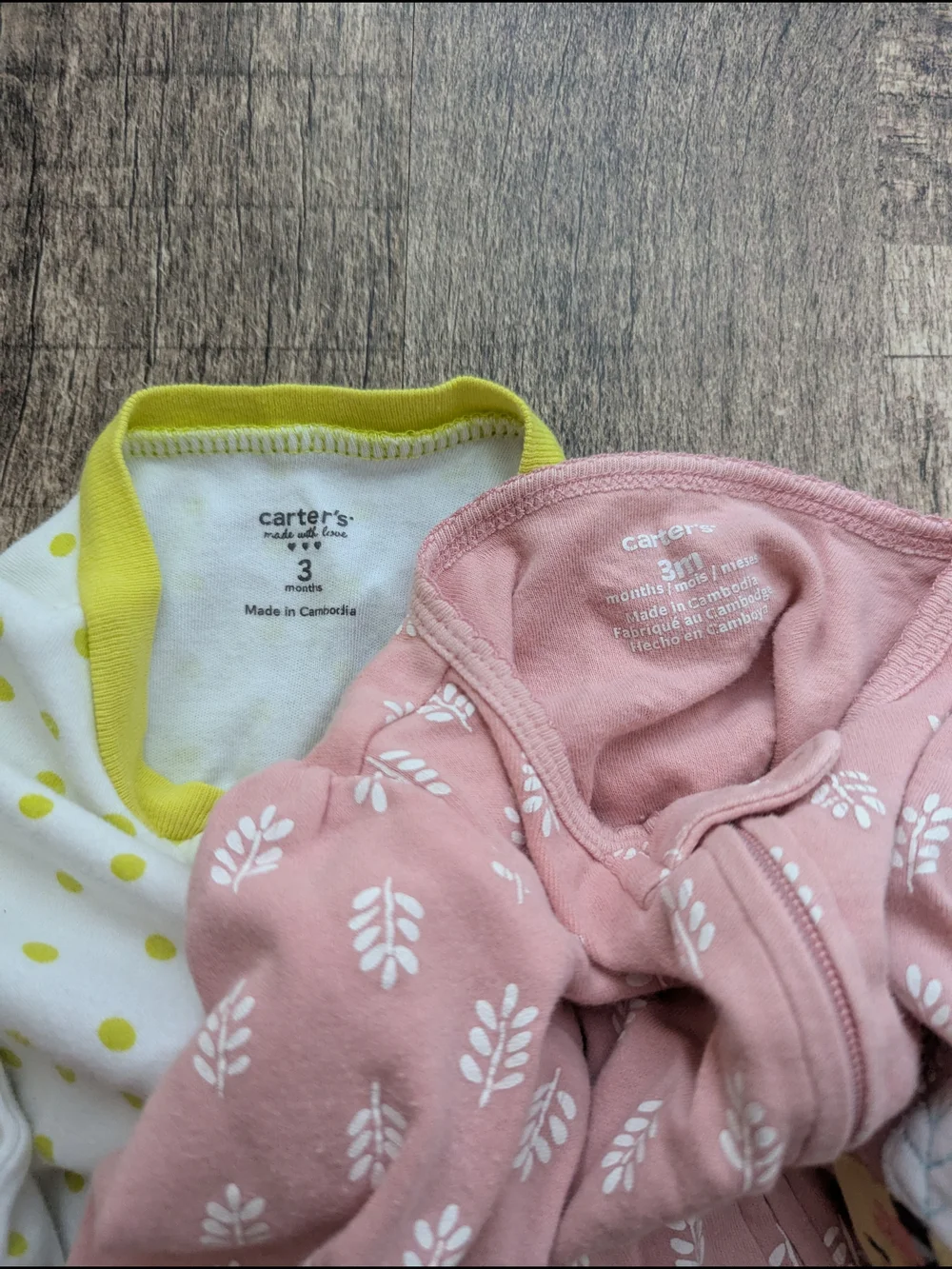 Baby Girl Carter's Sleepers